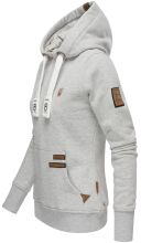 Navahoo Damlaa Damen Kapuzenpullover Sweatshirt Hoodie Hellgrau Größe M - Gr. 38