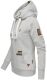 Navahoo Damlaa Damen Kapuzenpullover Sweatshirt Hoodie Hellgrau Größe M - Gr. 38