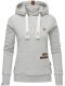 Navahoo Damlaa Damen Kapuzenpullover Sweatshirt Hoodie Hellgrau Größe XL - Gr. 42