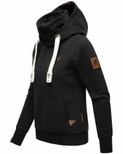 Navahoo Raniaa Damen Sweatshirt Hoodie Pullover Pulli Sweater Kapuze Schwarz Größe L - Gr. 40
