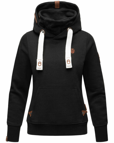 Navahoo Raniaa ladies sweatshirt hoodie pullover sweater hoodie Schwarz Größe XXL - Gr. 44