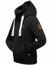 Navahoo Raniaa ladies sweatshirt hoodie pullover sweater hoodie Schwarz Größe XXL - Gr. 44