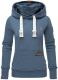 Navahoo Raniaa ladies sweatshirt hoodie pullover sweater hoodie Navy - Melange Größe M - Gr. 38