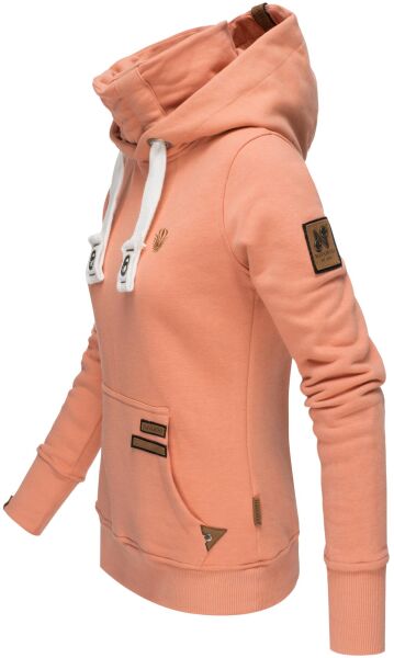 Navahoo Raniaa Damen Sweatshirt Hoodie Pullover Pulli Sweater Kapuze Apricot - Melange Größe M - Gr. 38