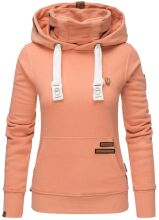 Navahoo Raniaa ladies sweatshirt hoodie pullover sweater hoodie Apricot - Melange Größe XL - Gr. 42