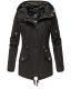 Marikoo Manolya-Sun Damen Parka Übergangsjacke Schwarz-Gr.S