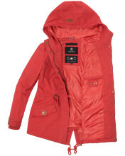 Marikoo Manolya-Sun Damen Parka Übergangsjacke Rot-Gr.S