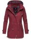 Marikoo Nyokoo Damen Herbst Frühling Übergangsjacke Bordeaux-Gr.M