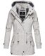 Marikoo Nyokoo Damen Herbst Frühling Übergangsjacke Hellgrau-Gr.M