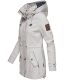 Marikoo Nyokoo Damen Herbst Frühling Übergangsjacke Hellgrau-Gr.M