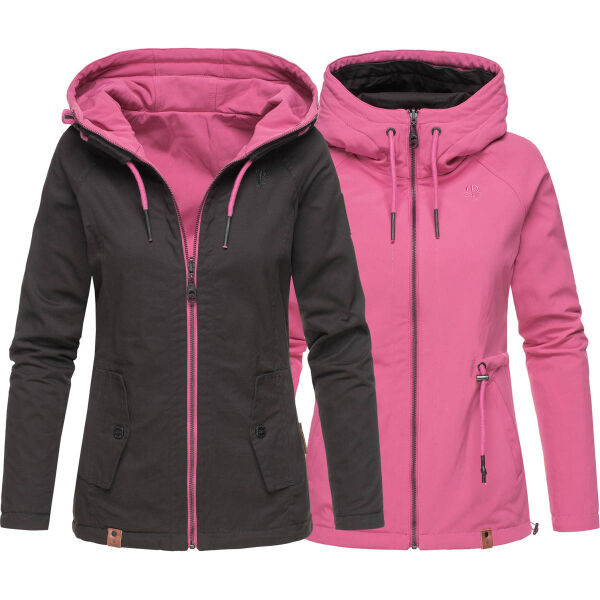 Marikoo Chuu Damen 2 in1 Wendejacke Schwarz-Gr.XS
