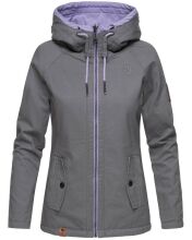 Marikoo Chuu Damen 2 in1 Wendejacke Anthrazit-Gr.XS