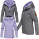 Marikoo Chuu Damen 2 in1 Wendejacke Anthrazit-Gr.XS