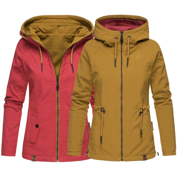 Marikoo Chuu Damen 2 in1 Wendejacke Rot-Gr.XS