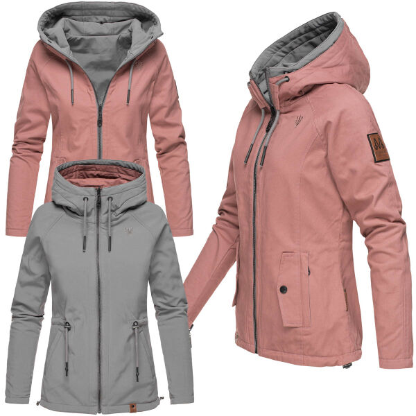 Marikoo Chuu Damen 2 in1 Wendejacke Rosa-Gr.XS