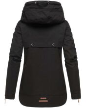 Navahoo Wekoo Damen Übergangsjacke mit Kapuze Schwarz  Größe S - Gr. 36