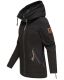 Navahoo Wekoo ladies spring jacket with hood - Black-Gr.XXL