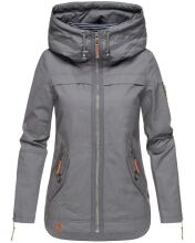 Navahoo Wekoo ladies spring jacket with hood - Anthracite-Gr.XS