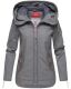 Navahoo Wekoo Damen Übergangsjacke mit Kapuze Anthrazit Größe XXL - Gr. 44
