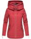 Navahoo Wekoo Damen Übergangsjacke mit Kapuze Rot Größe M - Gr. 38