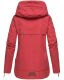 Navahoo Wekoo Damen Übergangsjacke mit Kapuze Rot Größe M - Gr. 38
