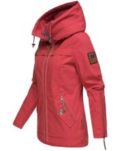 Navahoo Wekoo ladies spring jacket with hood - Red-Gr.XXL