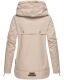 Navahoo Wekoo Damen Übergangsjacke mit Kapuze Beige Größe M - Gr. 38