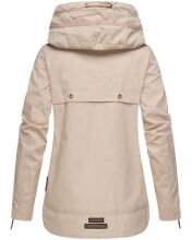Navahoo Wekoo Damen Übergangsjacke mit Kapuze Beige Größe XXL - Gr. 44