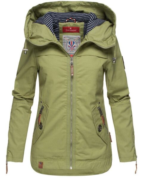 Navahoo Wekoo ladies spring jacket with hood - Green-Gr.XS