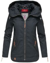 Navahoo Wekoo Damen Übergangsjacke mit Kapuze Navy Muster Größe XS - Gr. 34