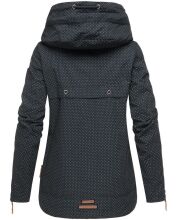 Navahoo Wekoo Damen Übergangsjacke mit Kapuze Navy Muster Größe M - Gr. 38