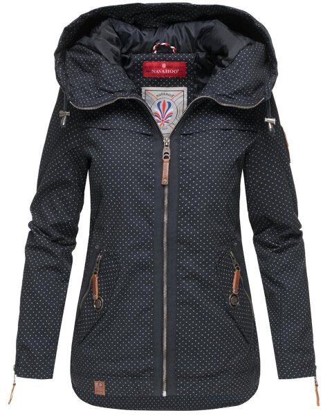 Navahoo Wekoo ladies spring jacket with hood - Navy-MD-Gr.XXL