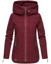 Navahoo Wekoo ladies spring jacket with hood - Bordeaux-MD-Gr.XS