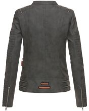 Marikoo Akikoo Damen Kunst-Wildleder Jacke Schwarz-Gr.XS