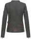 Marikoo Akikoo Damen Kunst-Wildleder Jacke Schwarz-Gr.XS