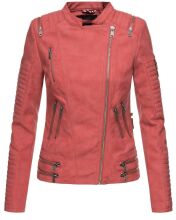 Marikoo Akikoo ladies faux leather jacket - Red-Gr.XS