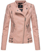 Marikoo Akikoo Damen Kunst-Wildleder Jacke Rosa-Gr.S