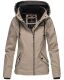 Marikoo Maliaa Damen leichte Übergangsjacke Taupe-Gr.XS