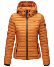 Marikoo Samtpfote leichte Damen Steppjacke Cinnamon Größe S - Gr. 36