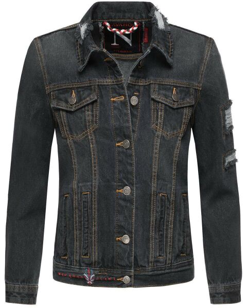 Navahoo Pamuyaa Ladies Jeans Jacket - Black-Gr.S