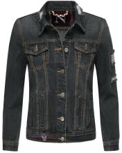 Navahoo Pamuyaa Ladies Jeans Jacket - Black-Gr.S