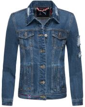 Navahoo Pamuyaa Ladies Jeans Jacket - Blue-Gr.XS