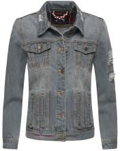 Navahoo Pamuyaa Ladies Jeans Jacket - Gray-Gr.XS