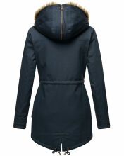Navahoo Diamond ladies jacket with teddy fur - Navy-Gr.XS