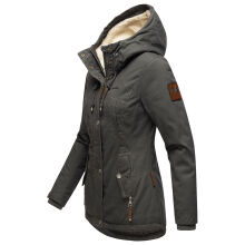 Marikoo Bikoo ladies winter jacket with hood - Anthracite-Gr.L