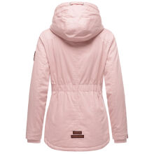 Marikoo Bikoo Damen gefütterte Winterjacke mit Teddyfell Rosa Größe XS - Gr. 34