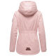 Marikoo Bikoo Damen gefütterte Winterjacke mit Teddyfell Rosa Größe XS - Gr. 34