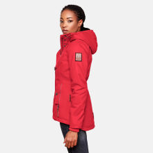 Marikoo Bikoo Damen gefütterte Winterjacke mit Teddyfell Rot Größe XS - Gr. 34