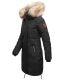 Navahoo Halina Damen Winter Steppmantel mit Kunstfell Schwarz Größe L - Gr. 40