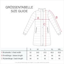 Navahoo Halina Damen Winter Steppmantel mit Kunstfell Weiß Größe S - Gr. 36